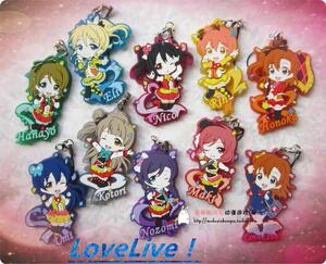日单正版散货Love Live! lovelive School Movie系列 橡胶挂件