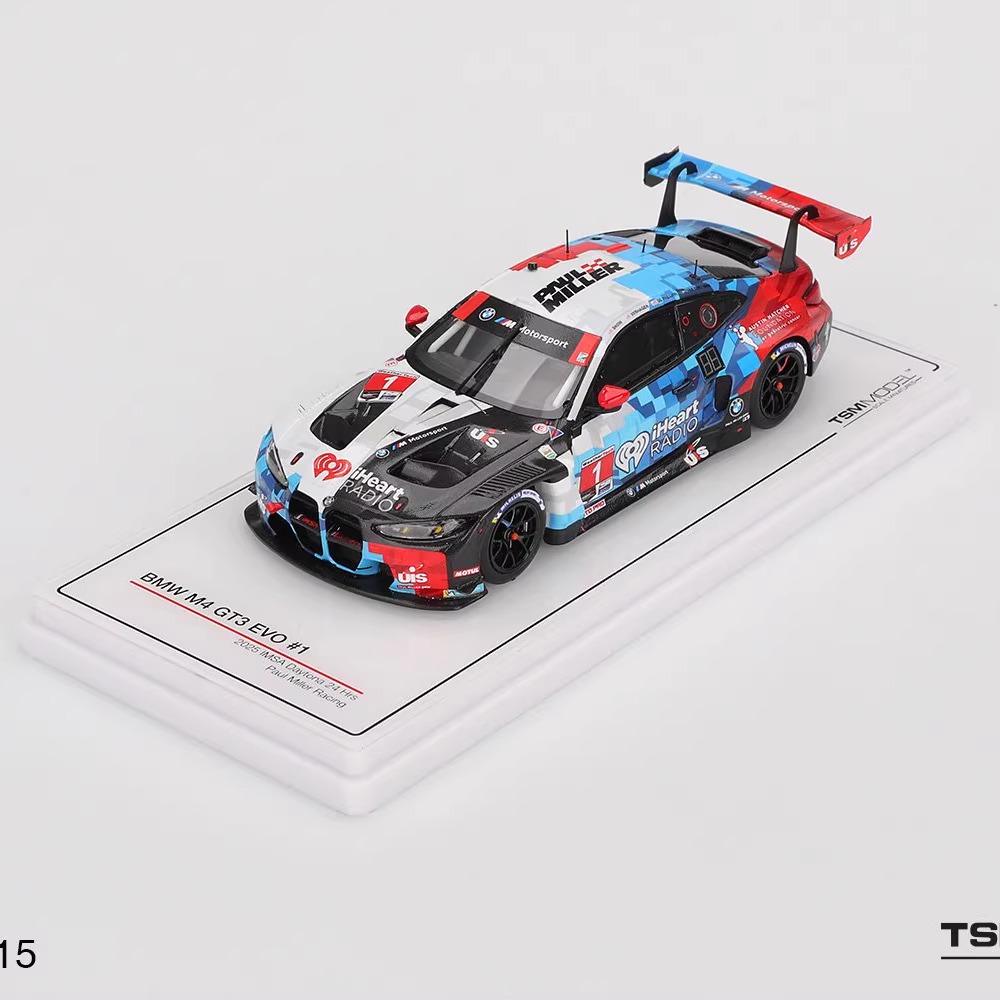预售TSM 1:43 宝马BMW M4 GT3 EVO #1 24hrs 2025 树脂汽车模型