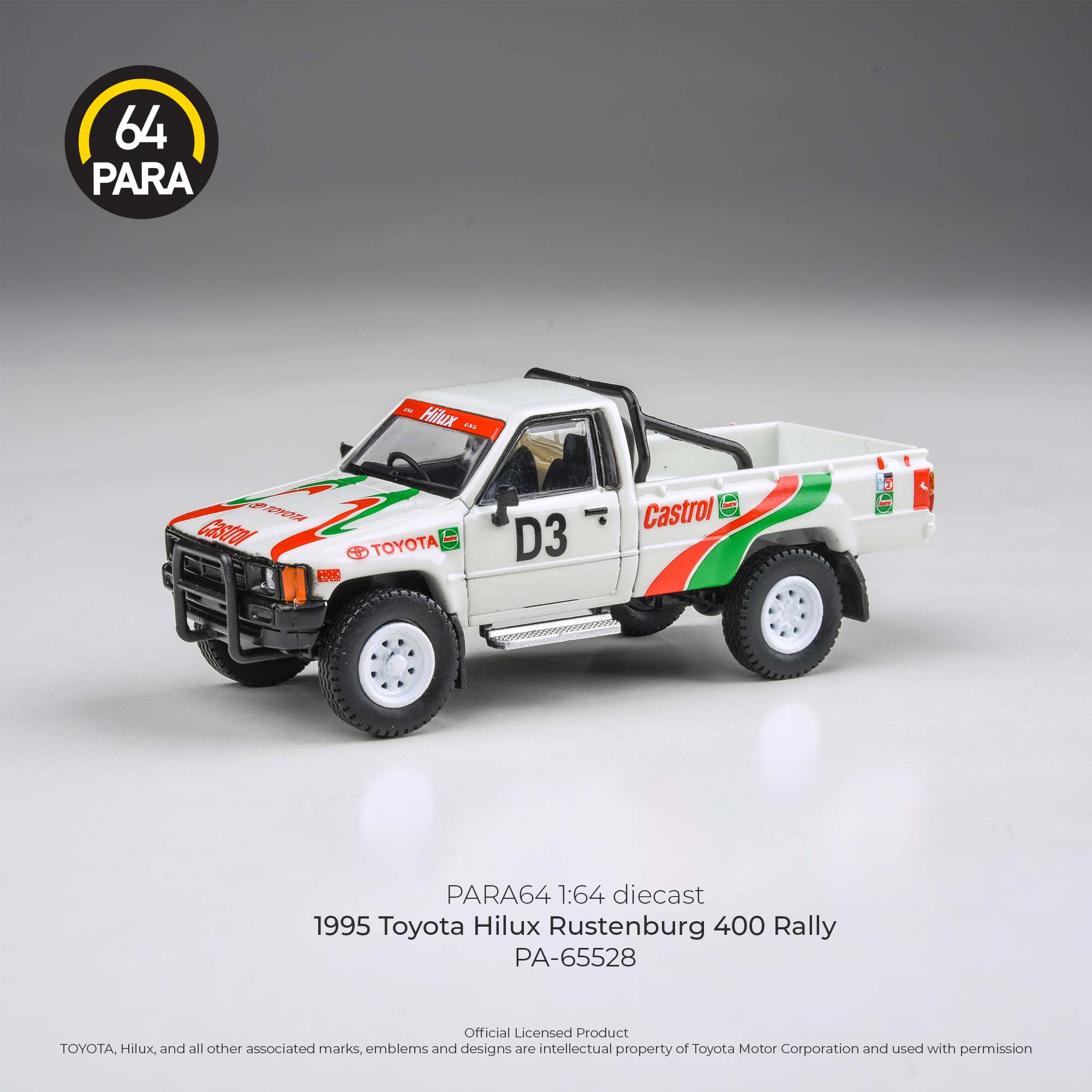 预售PARA 1/64 丰田海拉克斯Hilux Rustenburg 400 Rally汽车模型
