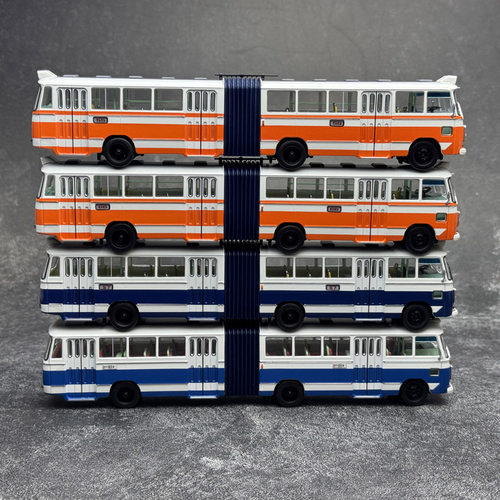 车影时光 1:64 上海公交SK661型铰接式无轨电车 合金巴士公共模型
