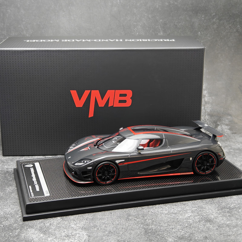 VMB 1:18 柯尼塞格koenigsegg CCX 碳纤红条纹限量树脂汽车模型