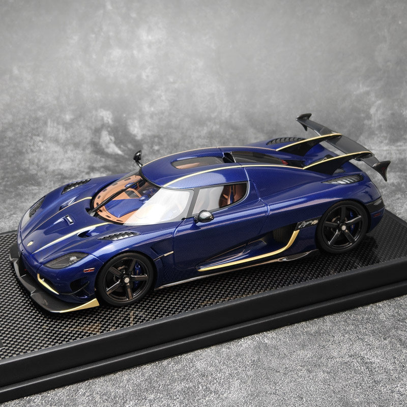 VMB 1/18 柯尼塞格Agera RS 蓝碳 树脂限量版汽车模型