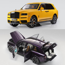 劳斯莱斯库里南BB轮毂 钓鱼坐版 1/18 合金全开 礼盒版汽车模型