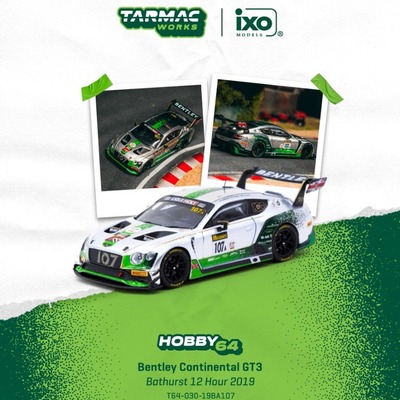 预售 TW 1:64 宾利Bentley Continental GT3 2019 合金汽车模型