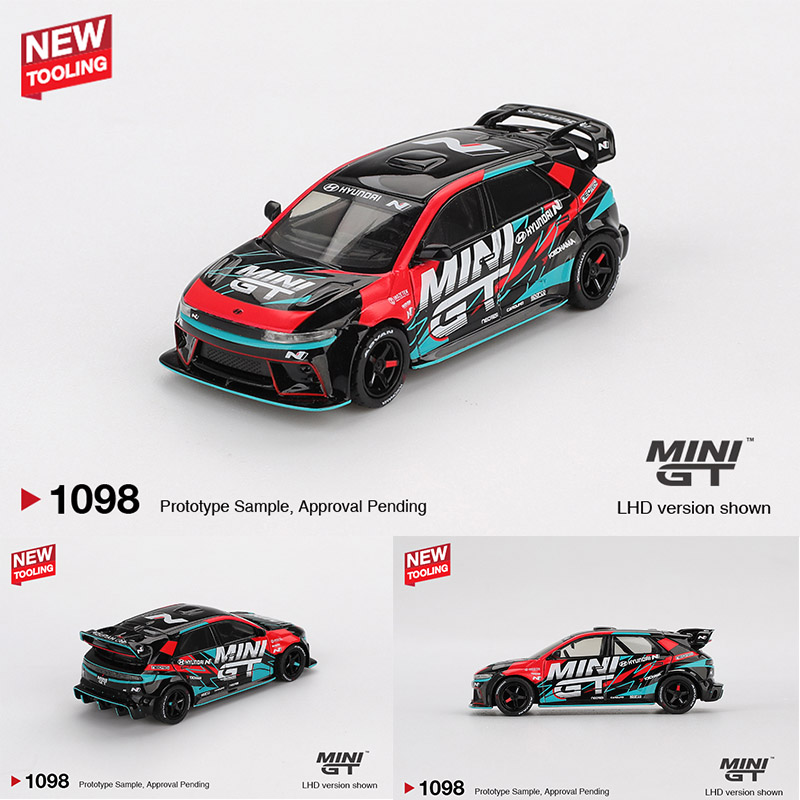 预售MINI GT 1:64 #1098 现代Hyundai 5N 合金汽车模型