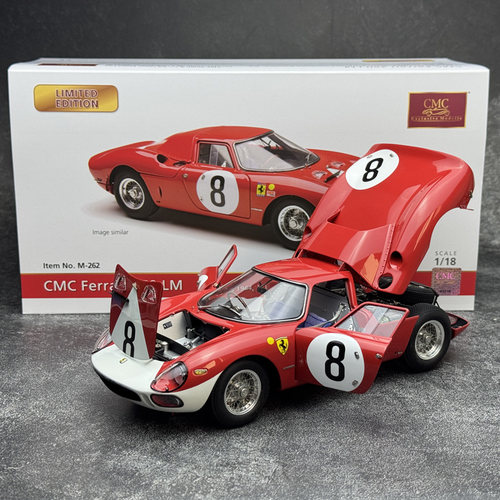 CMC 1:18 法拉利 250 LM 赛车1964 1965 合金 汽车模型