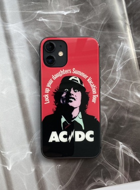 AC/DC硬摇滚乐队Rock Roll适用苹果iPhone12143p手机壳玻璃壳全包