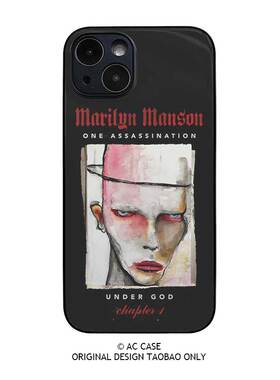 玛丽莲曼森Marilyn Manson摇滚one assassination under god手机壳苹果16pro华为nova荣耀小米15红米vivooppo