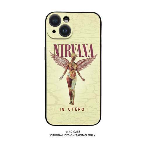 Nirvana涅槃摇滚乐队In Utero音乐专辑母体kurt cobain手机壳苹果17plus华为nova15荣耀小米14pro+13vivo16pm