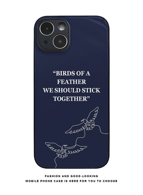 BIRDS OF A FEATHER碧梨Billie Eilish比莉手机壳苹果16pro max华为p70荣耀小米14红米vivoopponeo全包玻璃壳