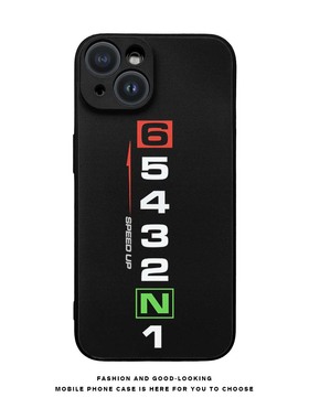 摩托机车挡位骑士Motorcycle手机壳档位个性适用苹果iPhone13pro14 16pm小米15华为Nova手机壳黑磨砂软壳玻璃