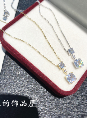 古丽百搭锆石925纯银锁骨链