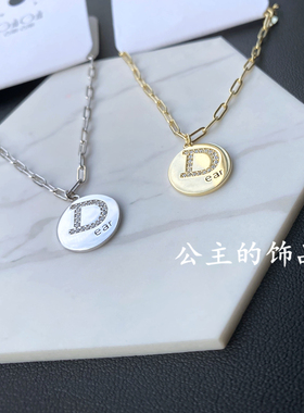 古丽时尚风纯银圆形吊坠手链