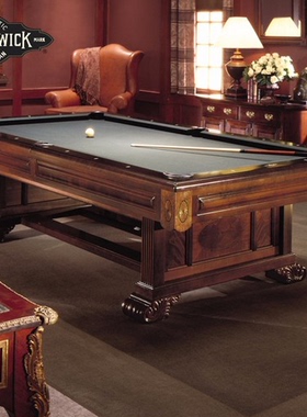 美国进口宾士域BRUNSWICK温莎台球桌 室内家用花式美式桌球台包邮