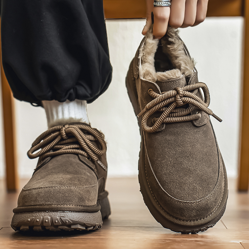 保暖防寒棉靴户外面包鞋翻毛棉鞋