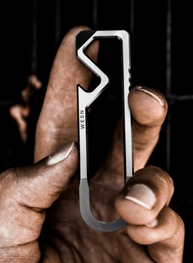 美国进口WESN MT 户外随身多功能便携钛合金EDC小工具 开瓶器