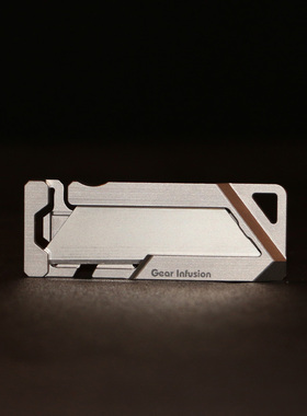 GhostTi 美国进口 随身户外EDC多功能工具 钛合金美工刀拆箱刀