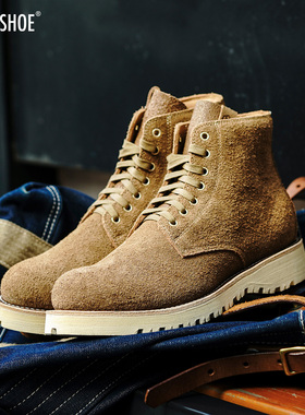 BLESS SHOE X YONDER REALM ROUND TOE固特异工艺加厚牛皮工装靴