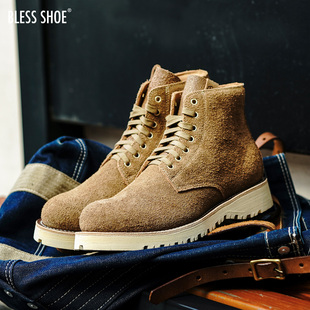 YONDER REALM ROUND 靴 BLESS TOE固特异工艺加厚牛皮工装 SHOE