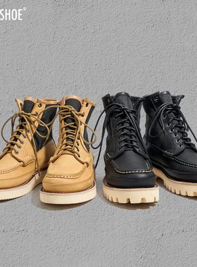 BLESS SHOE Hunting Boots固特异工艺加厚牛皮猎装靴马丁靴工装靴