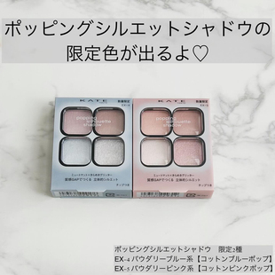 现货包邮日本Kate秋季限定新品透明感低饱和日常四色眼影EX4EX5