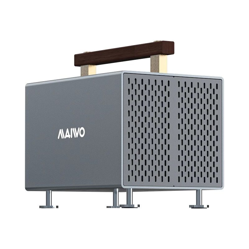 麦沃四盘位硬盘盒大容量多功能手提便携式3.5英寸机械移动外接盒