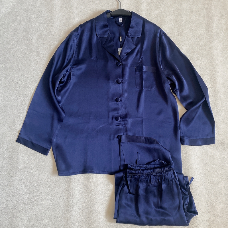 【国现】Lilysilk莉莉秀客男士2251 100%桑蚕丝真丝睡衣套装