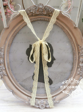 全蕾丝细花边镂空礼服内衣文胸宽扣弹力挂脖肩带 J337-09 黄色