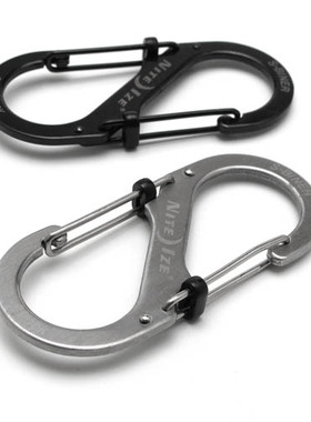 奈爱 斯莱德带锁 8字扣 滑扣 S型挂钩Nite Ize S-Biner SlideLock