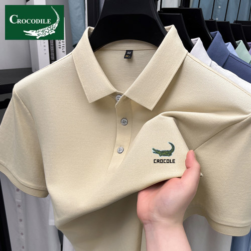 鳄鱼恤纯棉短袖t恤男夏季polo衫