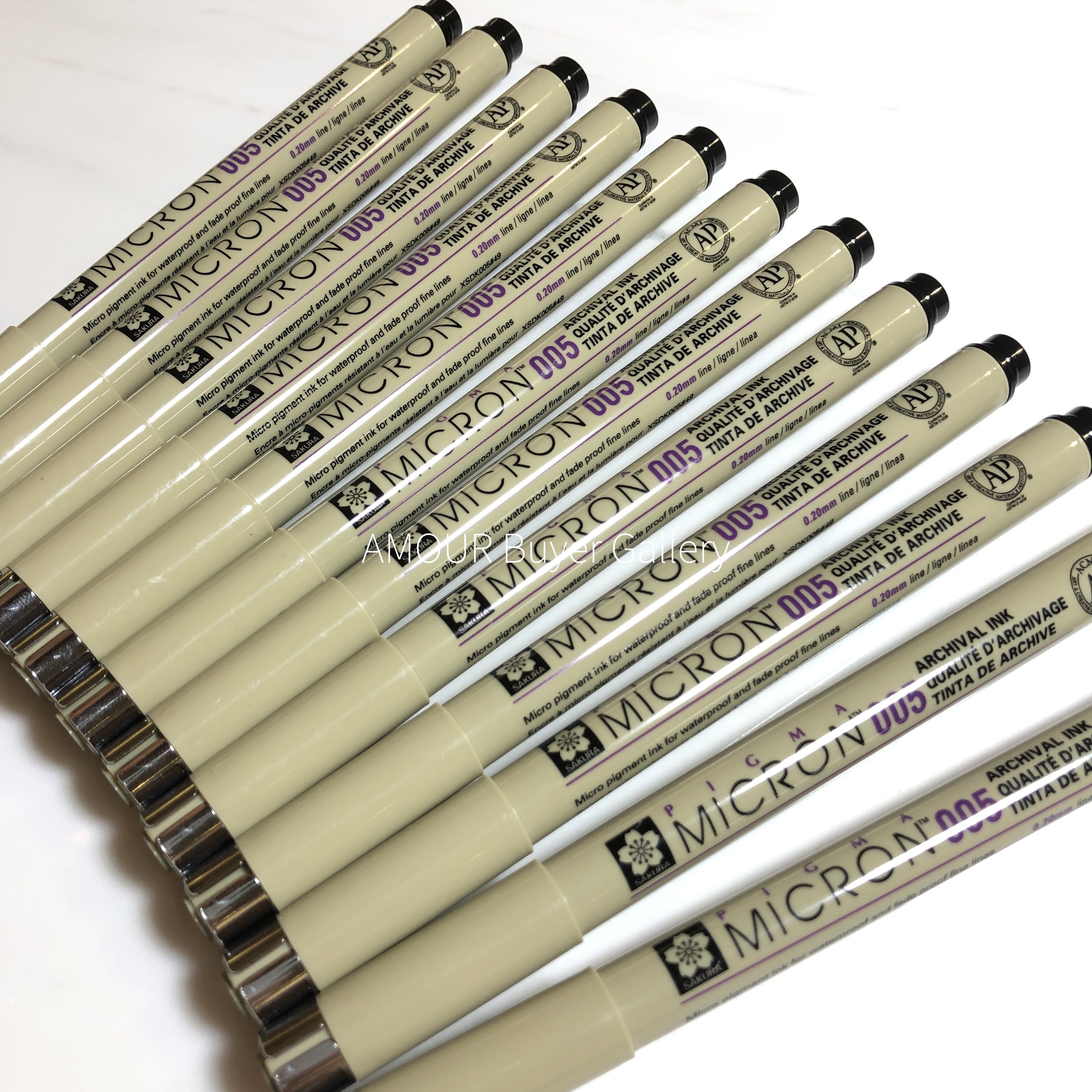 日本制sakura樱花针管笔珠宝手绘起稿/机械制图003|005|01