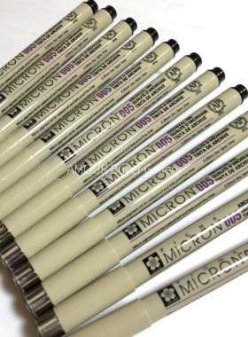 日本制SAKURA樱花针管笔珠宝手绘起稿/机械制图003｜005｜01