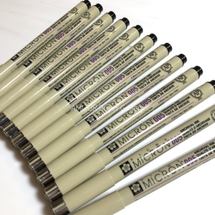 日本制SAKURA樱花针管笔珠宝手绘起稿/机械制图003｜005｜01