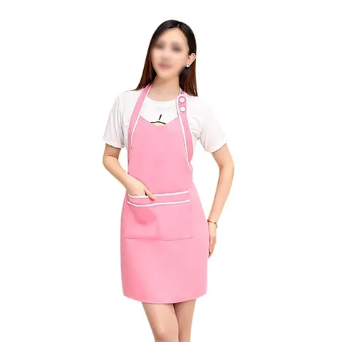 时尚咖啡店服务员围裙美容院奶茶可爱韩式定制logo新款工作