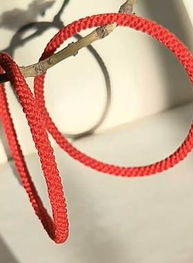 纯手工编72号玉线男女红绳手圈链