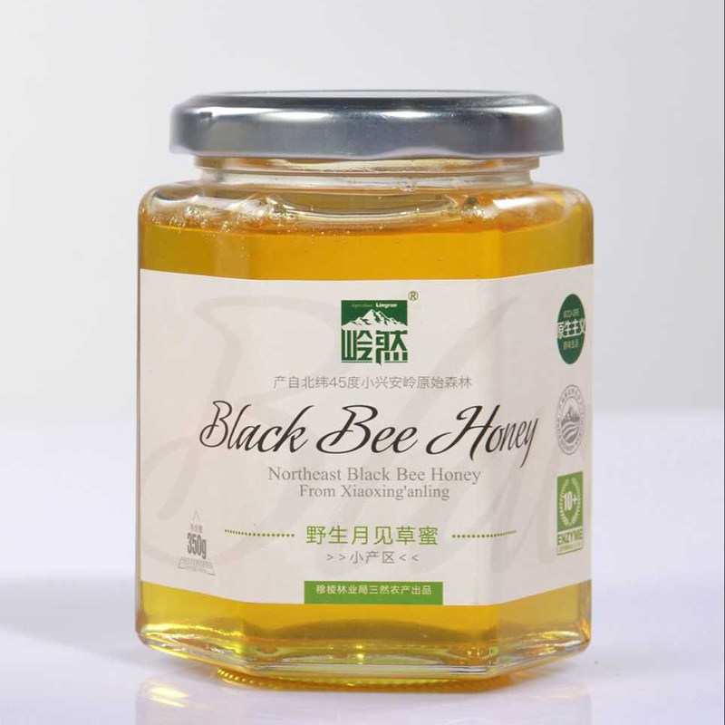 岭然月见草蜜350克当年新货两件打折东北黑蜂自然成熟蜂蜜泡柠檬