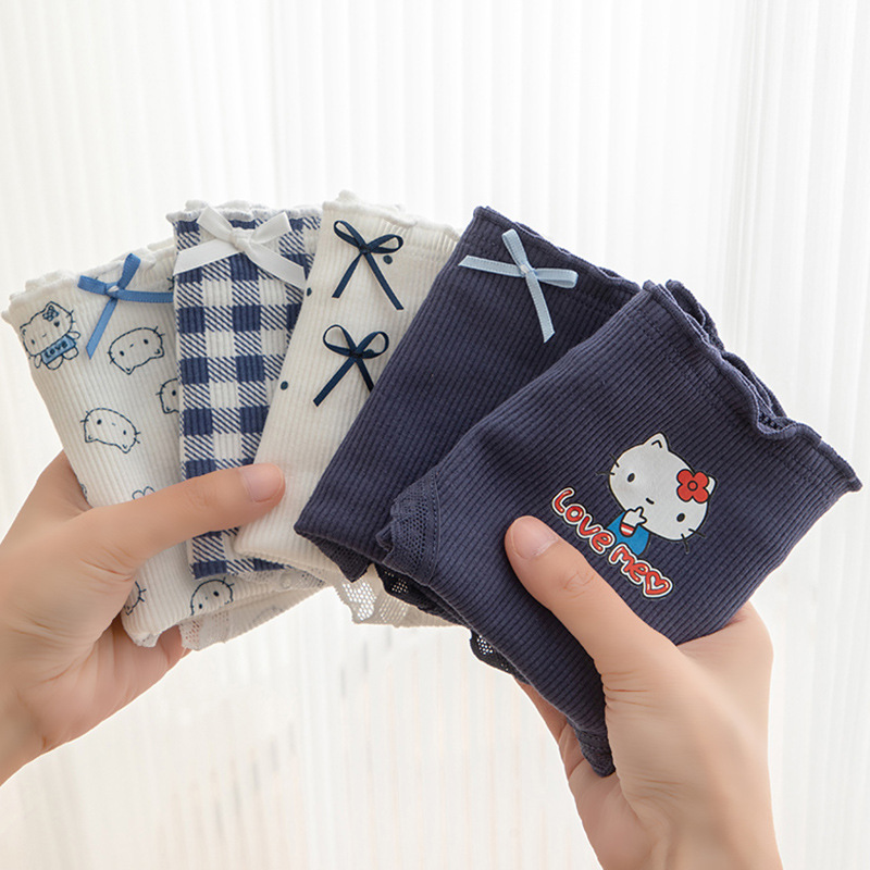 5条卡通日系可爱风学生三角裤头