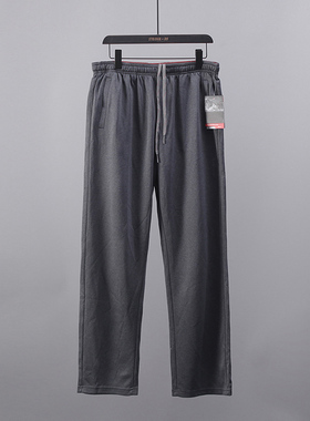 51SHOP 男装松紧腰弹力舒适户外休闲长裤系带春秋款直筒卫裤