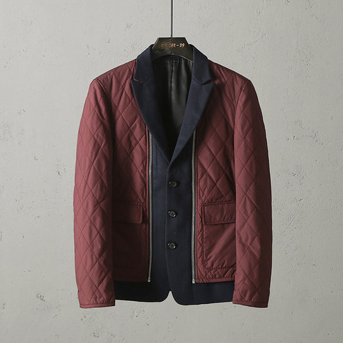 51shop修身冬季夹棉二合一西服