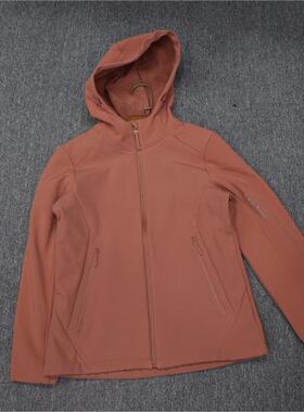 MIX家 欧美系  女装软壳防风防雨拉链外套 紫色桔色