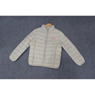 MIX家 欧美系 女装轻薄简约立领拉链羽绒服 米白黑绿黄雾霾蓝5色