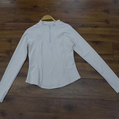 MIX家 欧美系 女装半拉链运动瑜伽长袖 黑色白绿