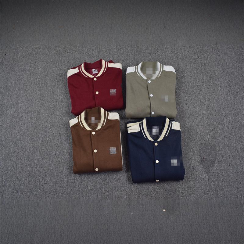 MIX家 欧美系  男女款立领棒球服外套 红蓝绿咖啡