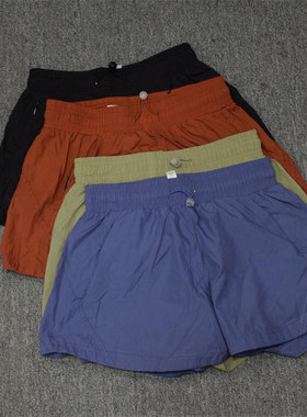 MIX家  欧美系 女装暗拉链休闲运动短裤 蓝黑军绿橘红