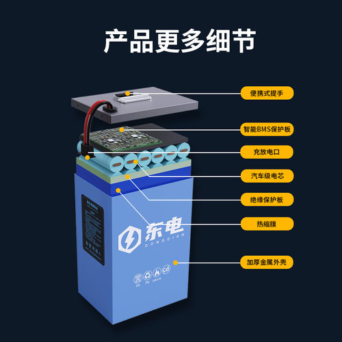 电动车锂电池足容足量48V60V72V