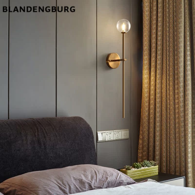 北欧风格壁灯床头简约现代背景墙过道走廊楼梯间轻奢高档墙壁灯具|ruв категории награду материалов, огни освещения, бра - от Buy2taobao.com для оказания профессиональной услуги покупки агента Taobao