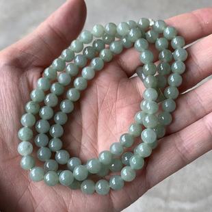 缅甸翡翠项链天然A货暗绿色项链卡6.7翡翠暗绿色项链一物一证