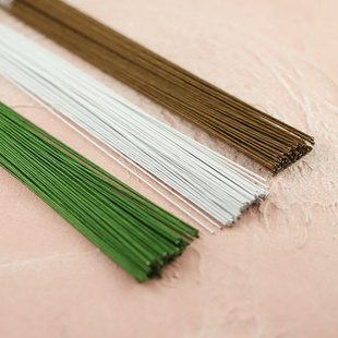 Art flower 108cm超长布艺花茎铁线 造花铁丝烫花器DIY绢花材料