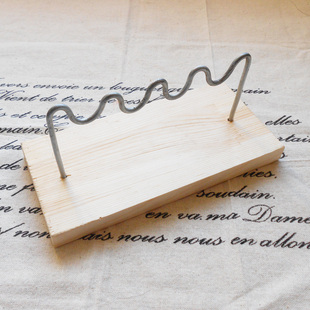 可同时架四支烫把 烫花器实木底座烫架防烫 伤