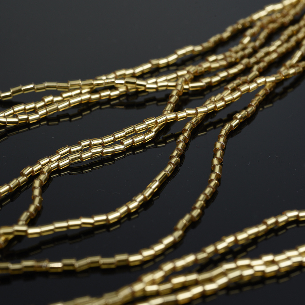 法国金色捷克水晶刺绣管珠